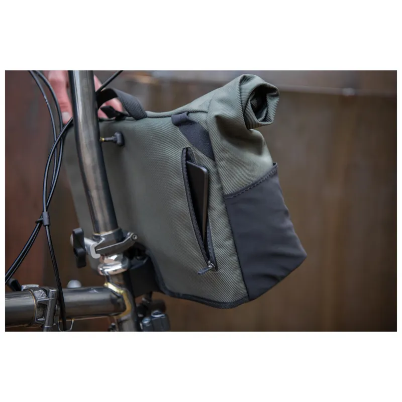 Brompton Borough Roll Top Bag Medium in Olive-9